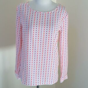 NWT! GAP Sizec XS white polka dot Long sleeve top